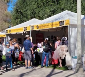 crowds gather around our booth at small tooth dog publishing at tucson festival of books