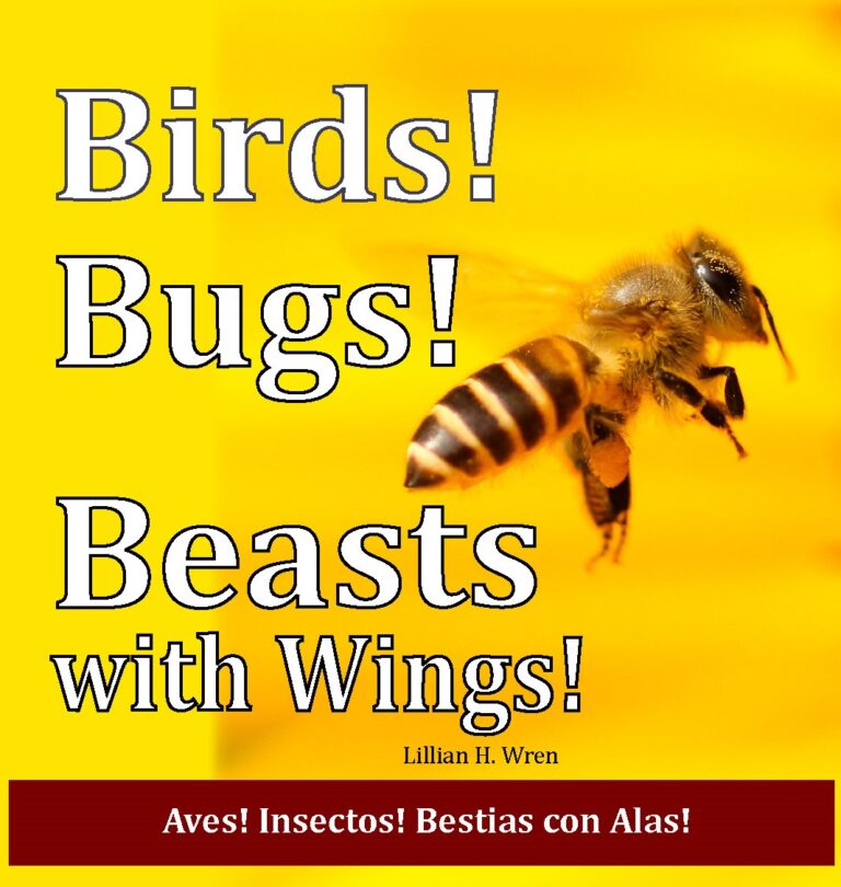 cover art from birds bugs beasts with wings featuring a honeybee on a yellow background