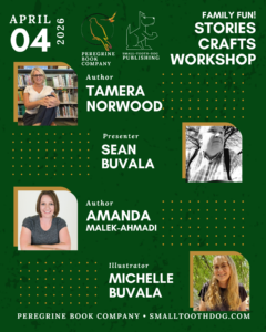 green and gold image showing the names and faces of sean buvala, tamera norwood, amanda malek ahmadi, and michelle buvala